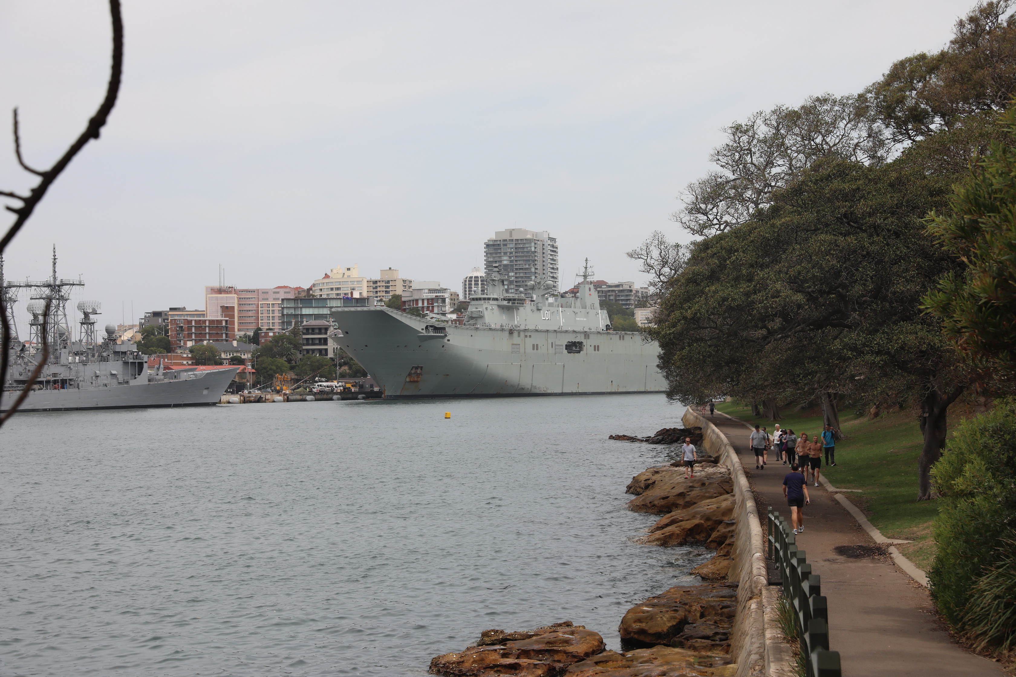 Militärschiff im Royal Botanic Garden